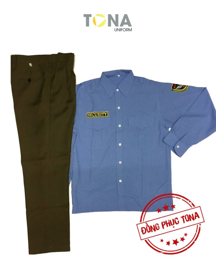 Áo bảo vệ xanh tay dài có sẵn mẫu 1