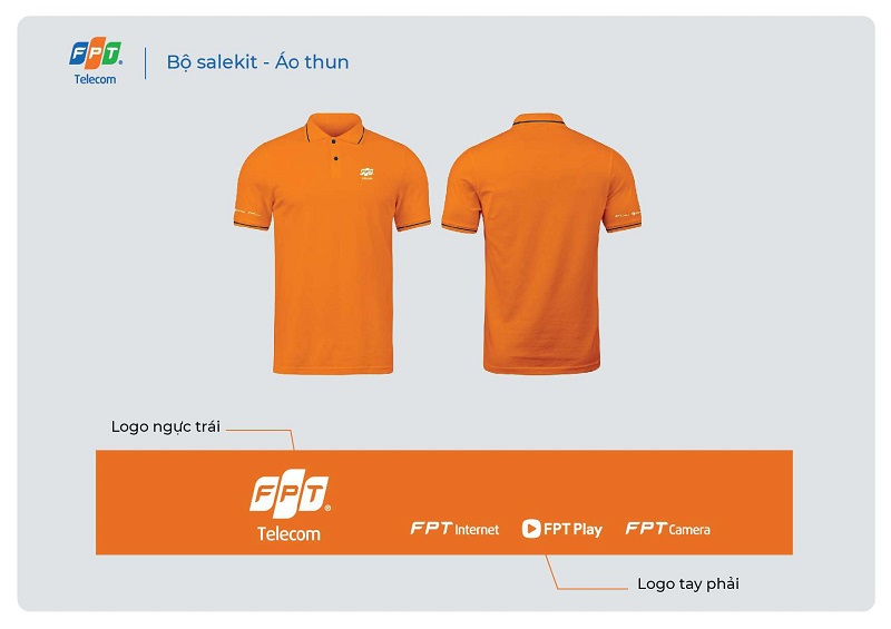 Mẫu áo thun đồng phục FPT Telecom