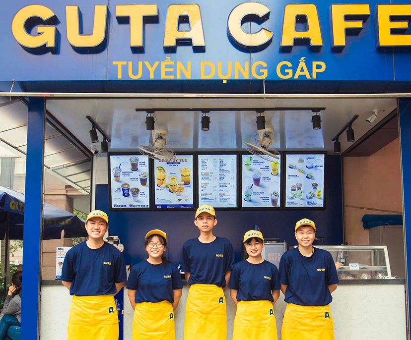 Mẫu đồng phục thương hiệu cà phê GUTA Cafe