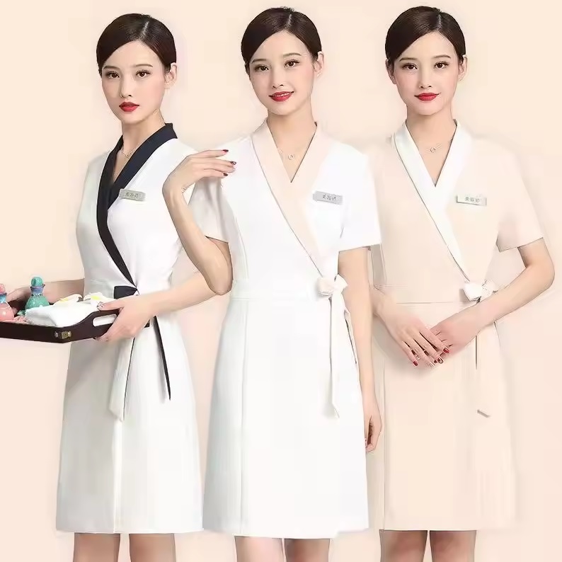 Đầm liền thân đồng phục spa