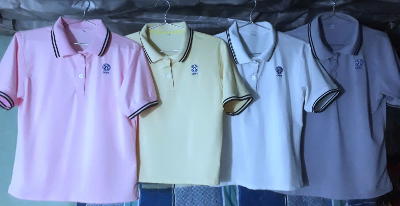 Mẫu áo thun đồng phục của công nhân Pou Chen Việt Nam Đài Loan