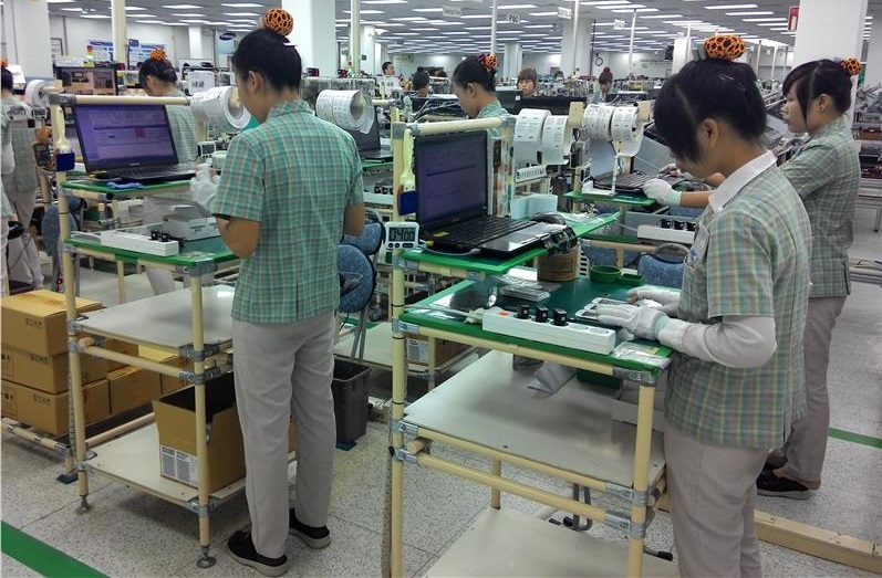 Mẫu quần áo đồng phục công nhân Samsung